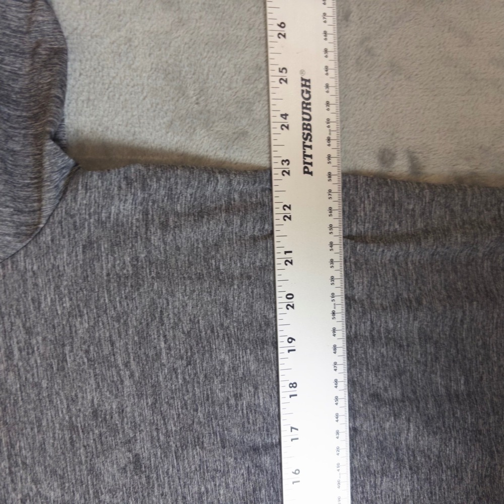 KJUS Polo Shirt Mens XL Grey Navy Blue Heathered UPF 50 Golf Activewear Top - Picture 6 of 7